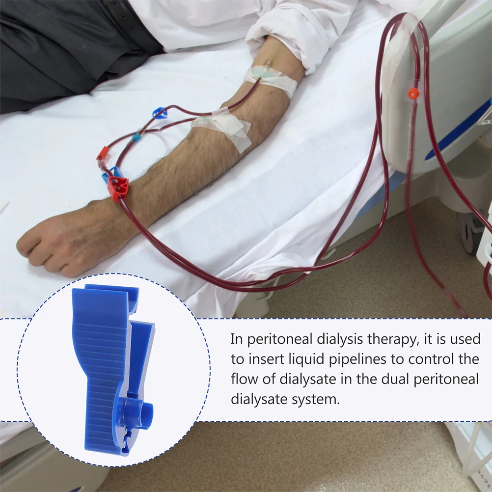 10 Stuks Peritoneale Dialyse Clips Buisklemmen Herbruikbare Veilig Praktische Medische Benodigdheden Katheter Tas Clips Dialyse