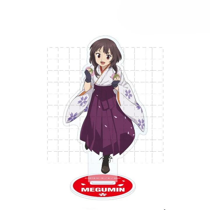 Gioco Satou Kazuma Aqua Megumin Dukunesu Darkness Yunyun acrilico Stand Doll Anime Figure Model Plate Cosplay Toy Gift