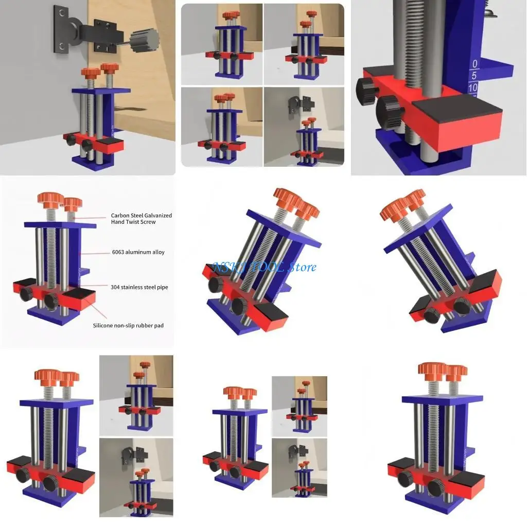

L8RC Home Improvement Cabinet Door Hardware Installer Mounting Equipment Fitting Tool