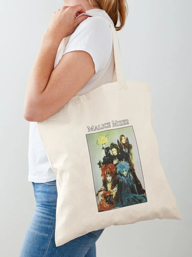 MALICE MIZER - merveilles Era Band Picture (Visual kei J-rock band with Gackt & Mana) Tote Bag cute tote bag Canvas Tote Bag