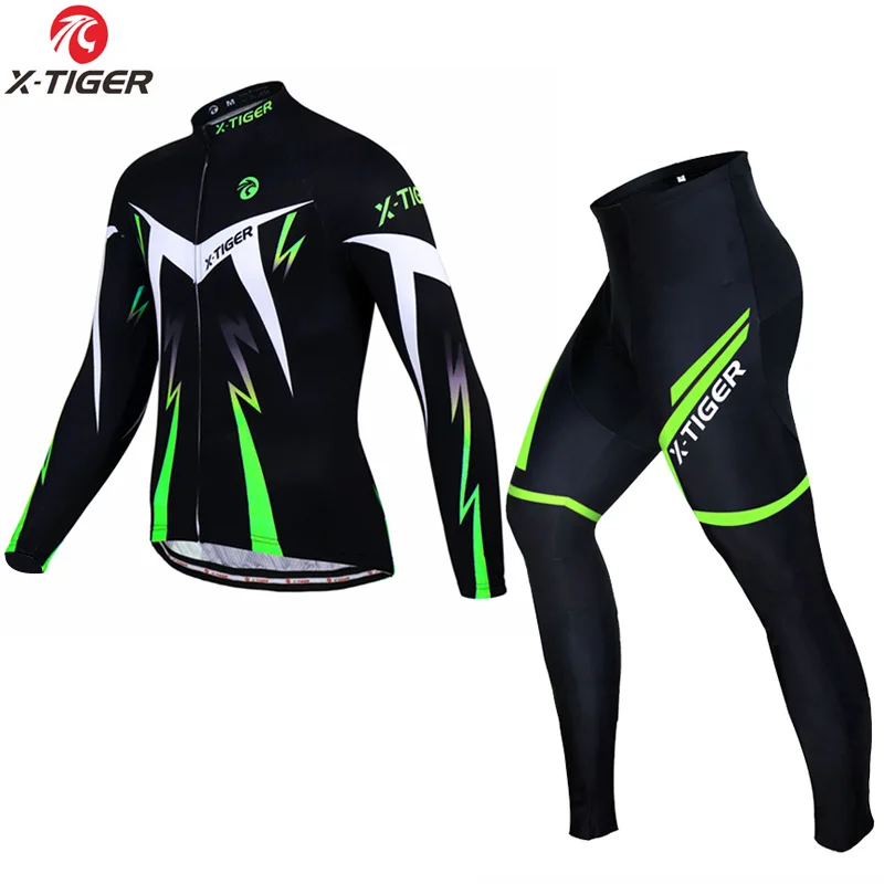 

Cycling Clothing Men Long Pants Tricuta Man Clothes Sleeve Suits Sleve Set Men's Uniform Jersey Leg Triathlon Suit Bib Bike Road