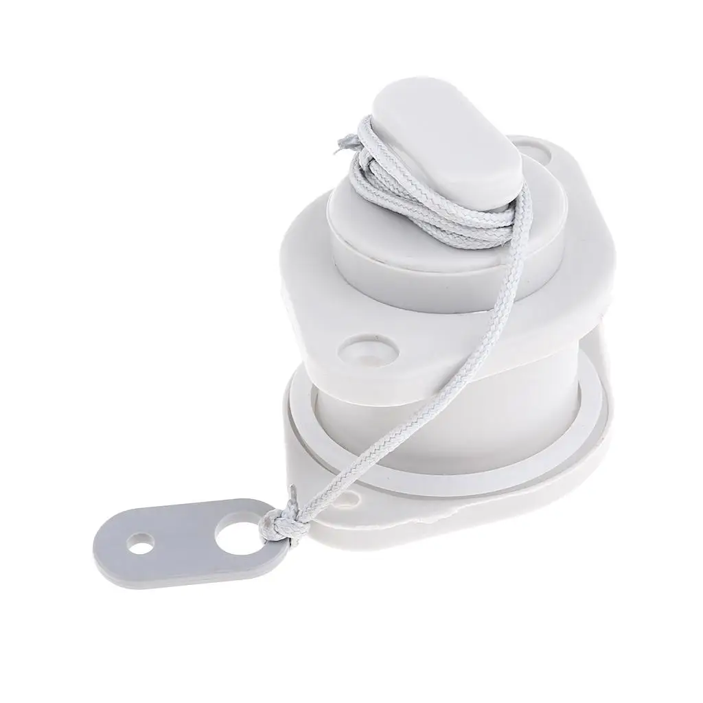 Replacement PVC Scupper Valve Plug Boat Drain Cap Lightweight Marine Accessory for Fishing Kayak Inflatable Boat