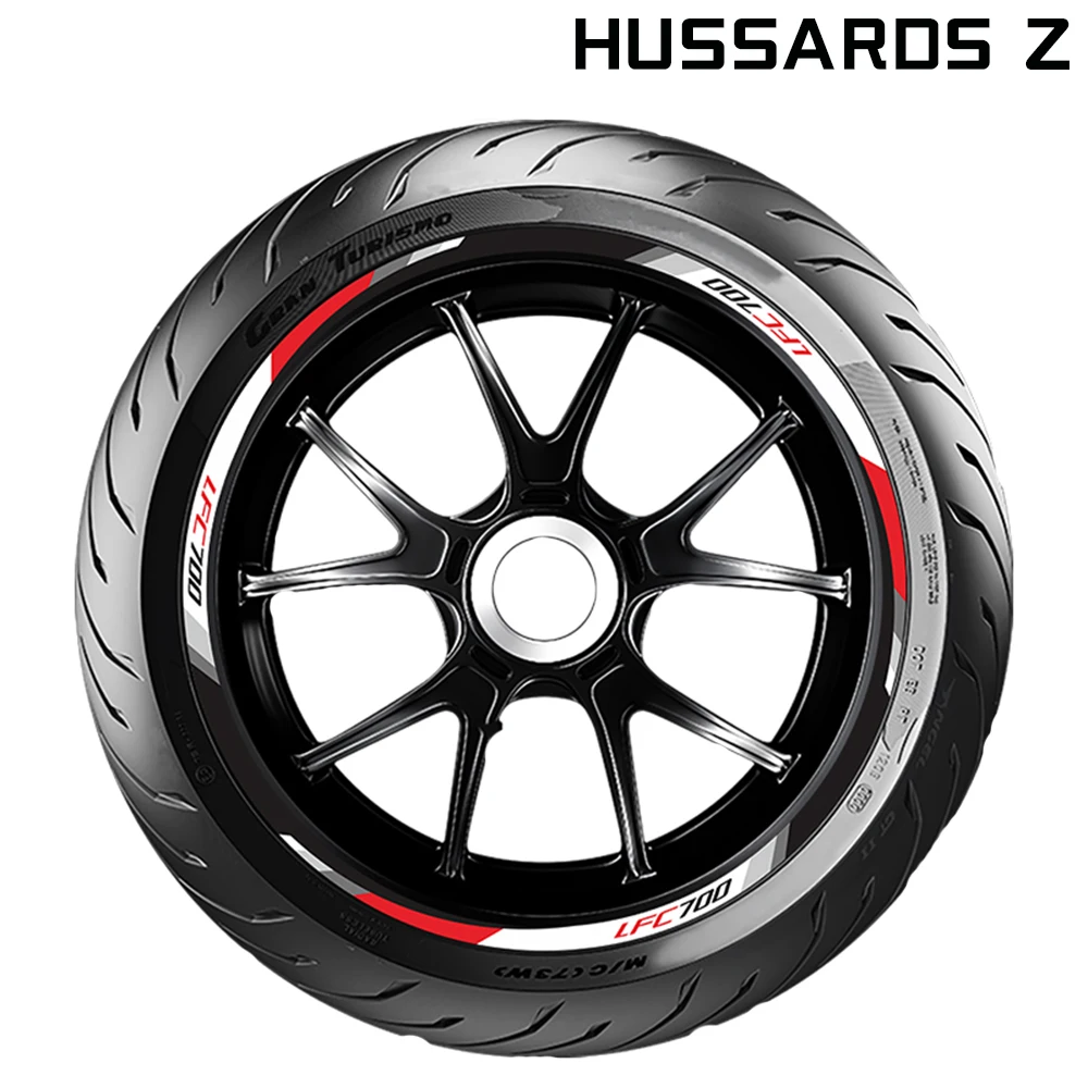 Motorcycle Waterproof Wheel Stickers Rim Stripes Hub Decal Tape Accessorise For Keeway BENDA LFC 700 Benda 700 LFC Pro 2021-2025 - view 5