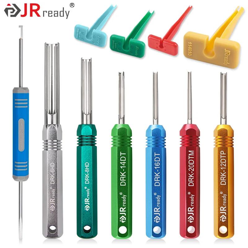 JRready herramienta extractora de pines para contactos sólidos/estampados, instrumento de extracción de terminales para conector Deutsch DT/DTM/DTP/HDP/DRC ,RT1B