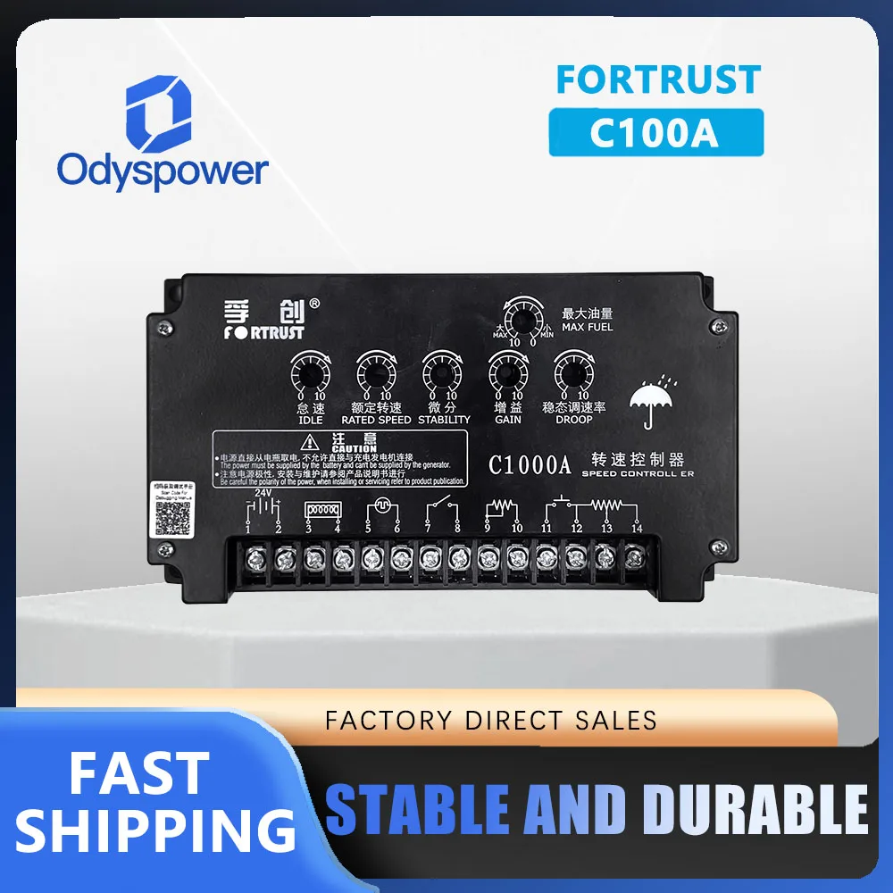 Original FORTRUST C1000A Speed Control Unit for Diesel Generator Governor Speed Controller Board Generator Parts