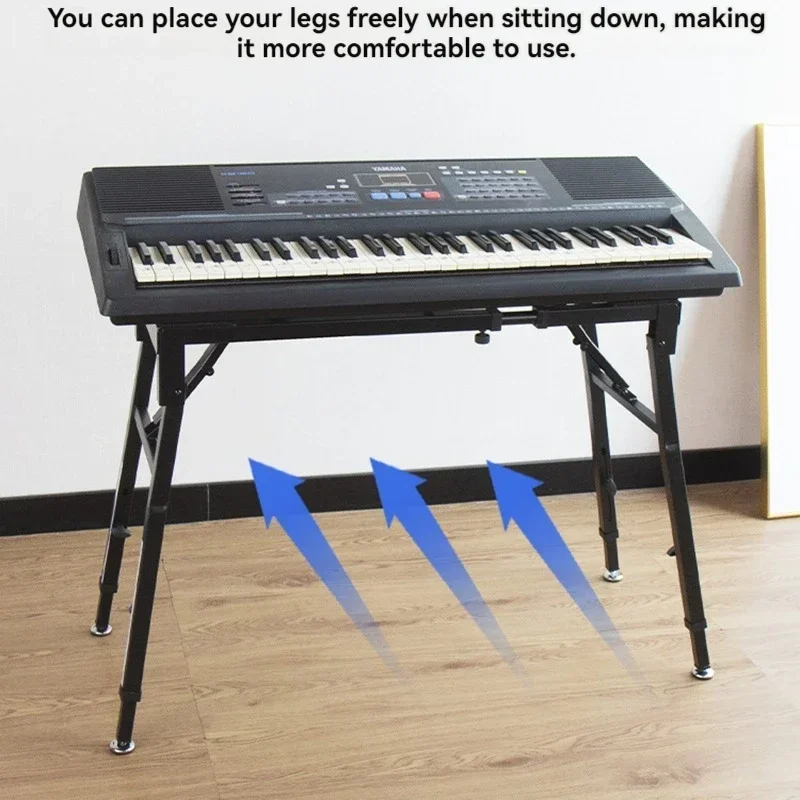 

New Exercise Piano Stand Electronic Piano Universal Bracket Double-layer Folding Liftable Guzheng 61-key 88-key Electric Piano S