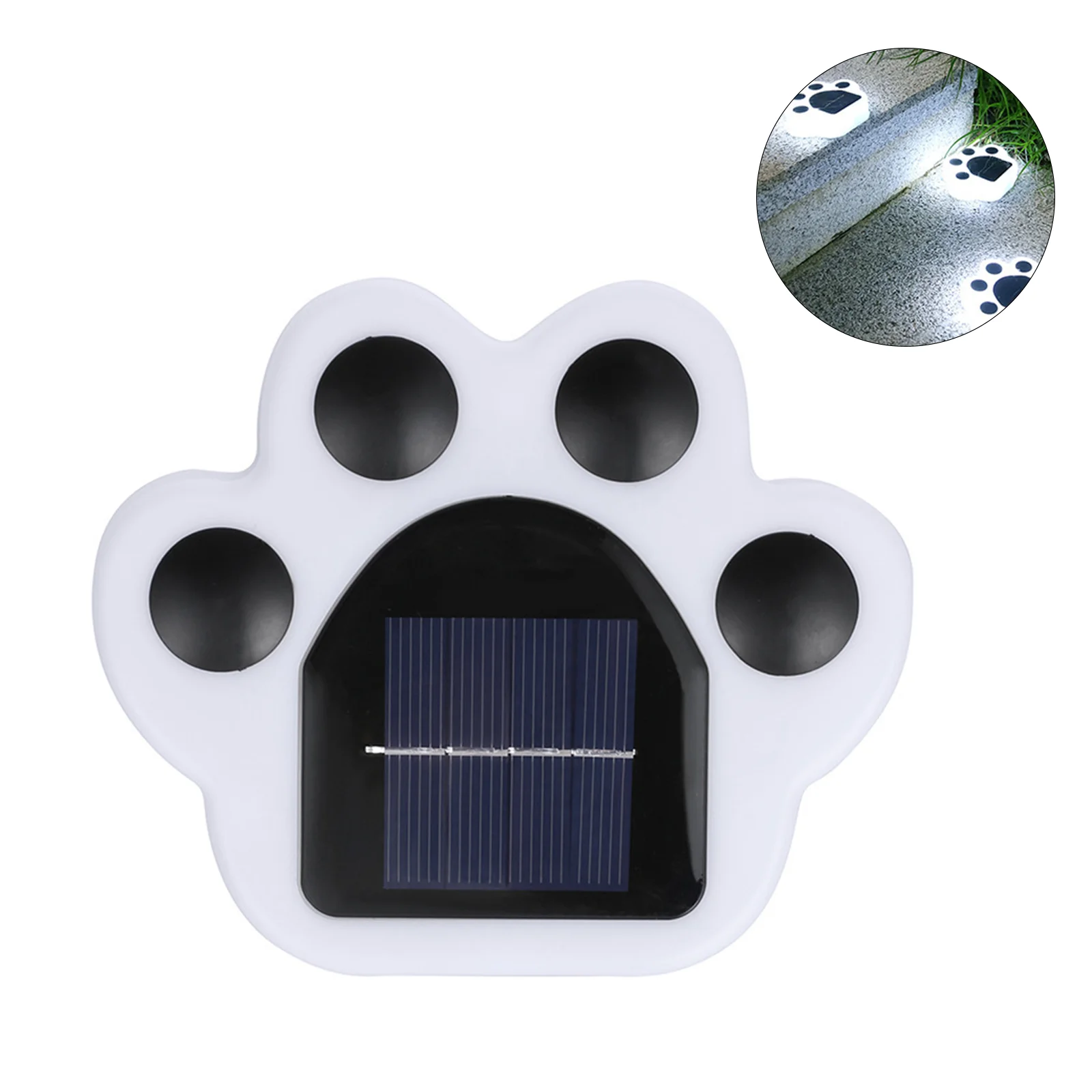 

Outdoor Waterproof Solar Powered Garden Cute Dog Cat Paw Lawn Lights Solar Ground Lamps LED Cat Paw Scene Light Landscape Light