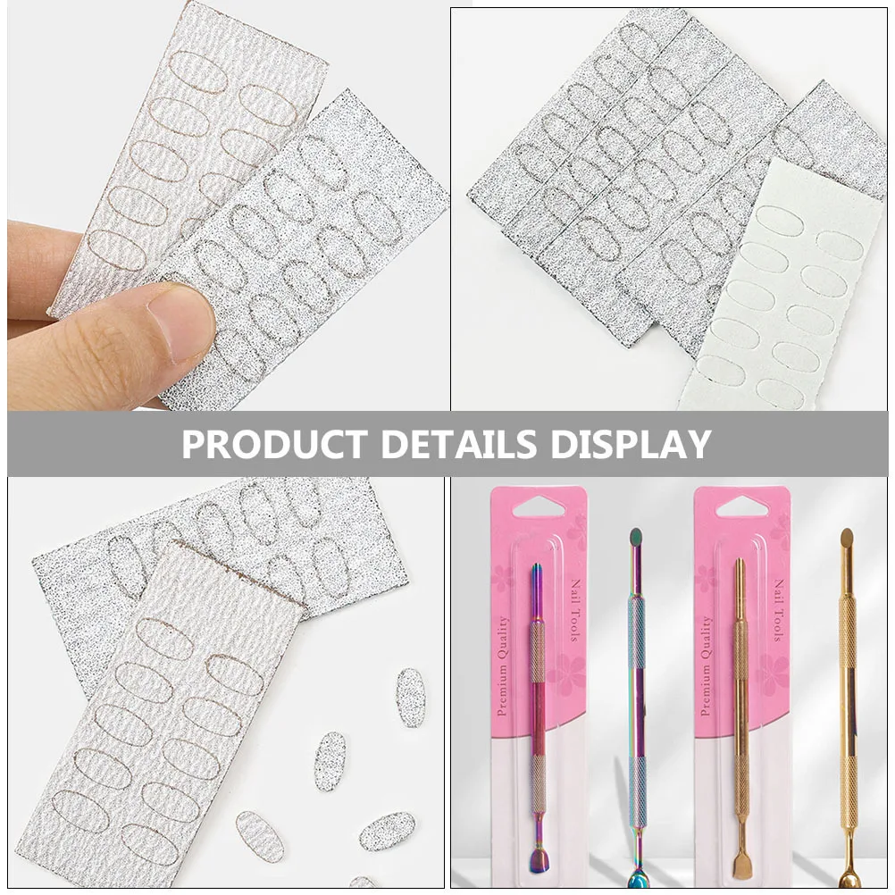 1 conjunto de empurrador de cutícula de ponta dupla, limpador de unhas, raspador de metal, ferramentas de manicure e pedicure para salão de beleza, arte em casa, removedor de esmalte em gel