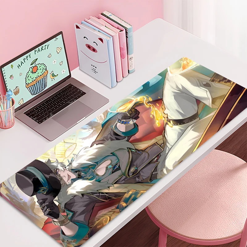 

Large Mouse pad Honkai: Star Rail Aventurine game player keyboard pad non-slip office study desk mat floor mat PC Anime Mousepad