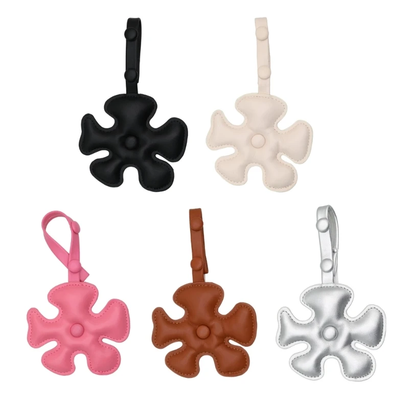 367C Artistic Blossoms Soft Leather Craftsmanship Adjustable Strap Fashion Accessory Gift Bag Hanging Ornament