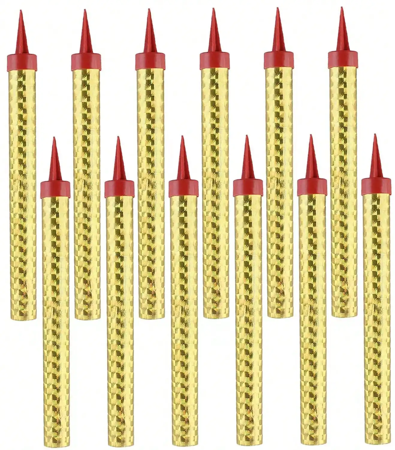 Jumbo Gold Sparkle Birthday Candles – 48 Pcs Event Decor For Large Parties, Catering And Celebrations – Professional Bundle