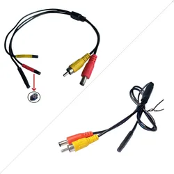 4pin 4 core Male to Female cable Car DVR Rear View Camera Extension connector