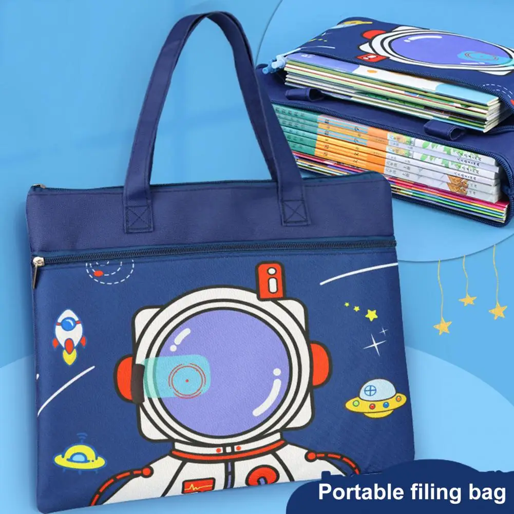 File Holder  Simple Oxford Cloth File Storage Bag  Stain-resistant File Storage Pouch