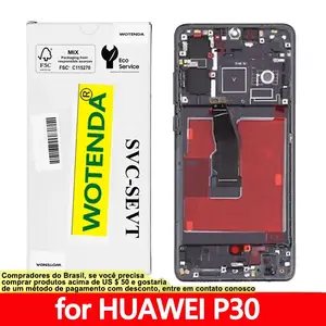 Bilashmart Original 6.1 OLED Display Huawei P30 LCD Touch Screen Digitizer Assembly ELE L29 ELE L09 ELE AL00 LCD Replacement Parts