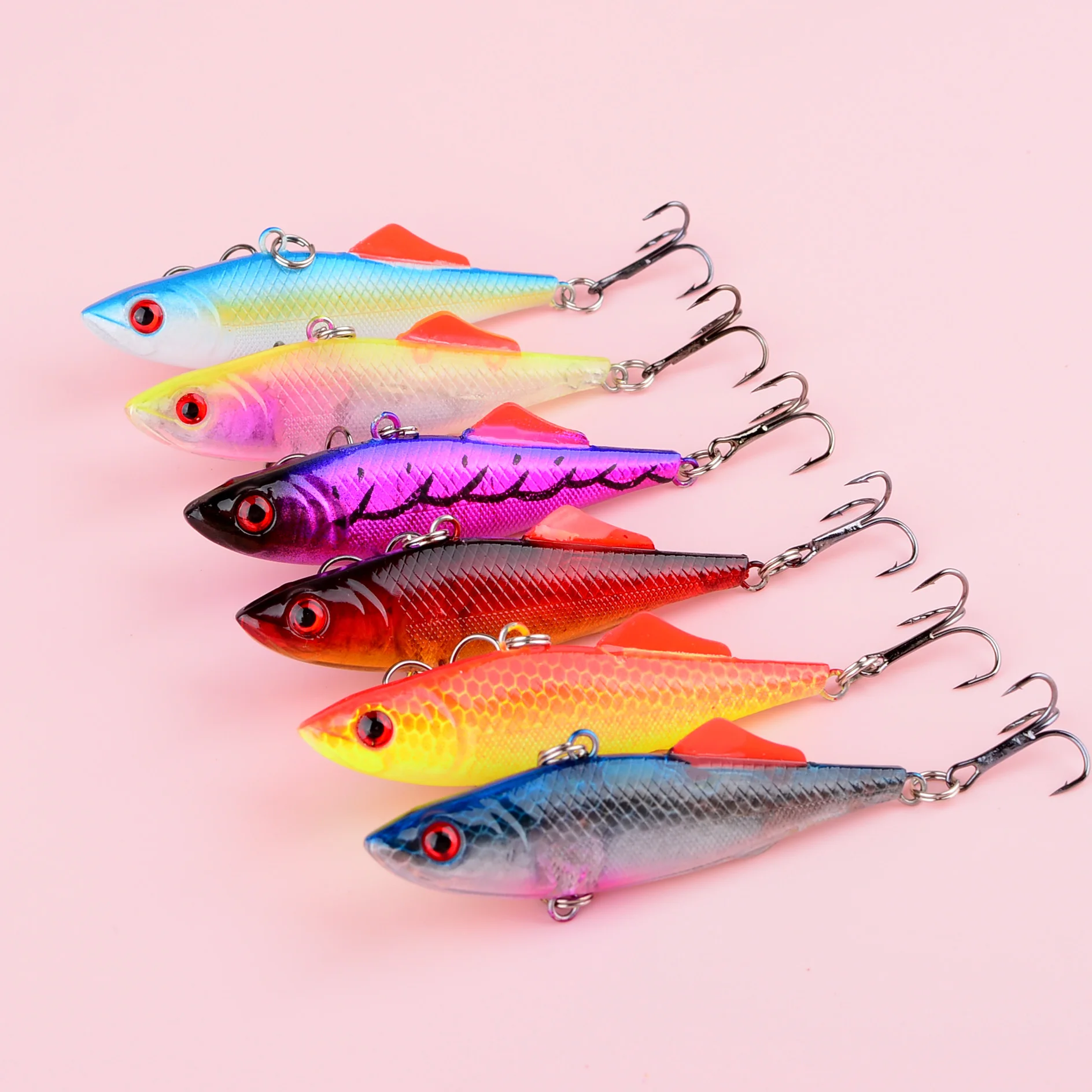 Señuelo VIB tipo cuchara de invierno crankbait duro para aguas frías - imagen 5