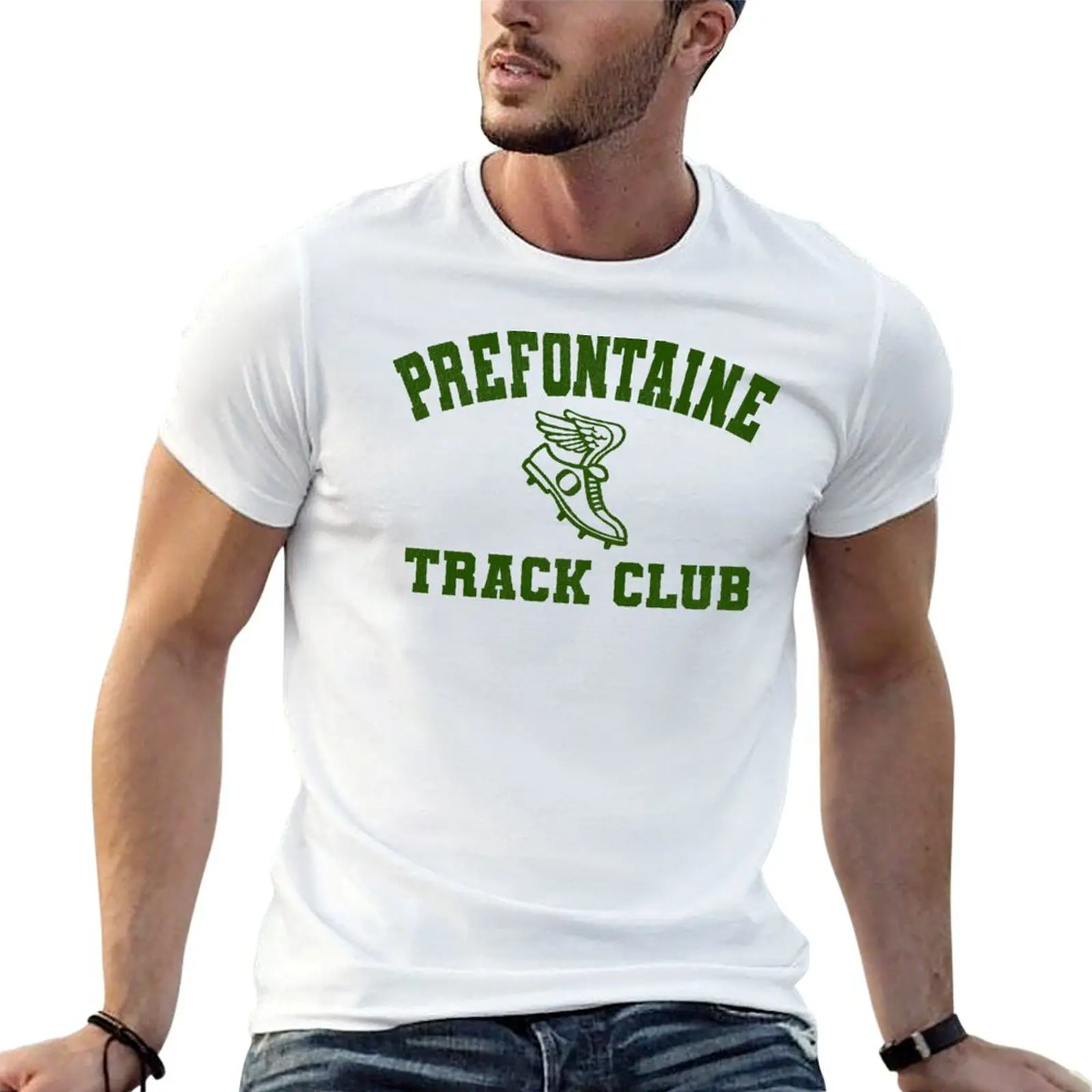 

Prefontaine Track Club T-Shirt men t shirt cotton 100% printed t shirts for man T-Shirt