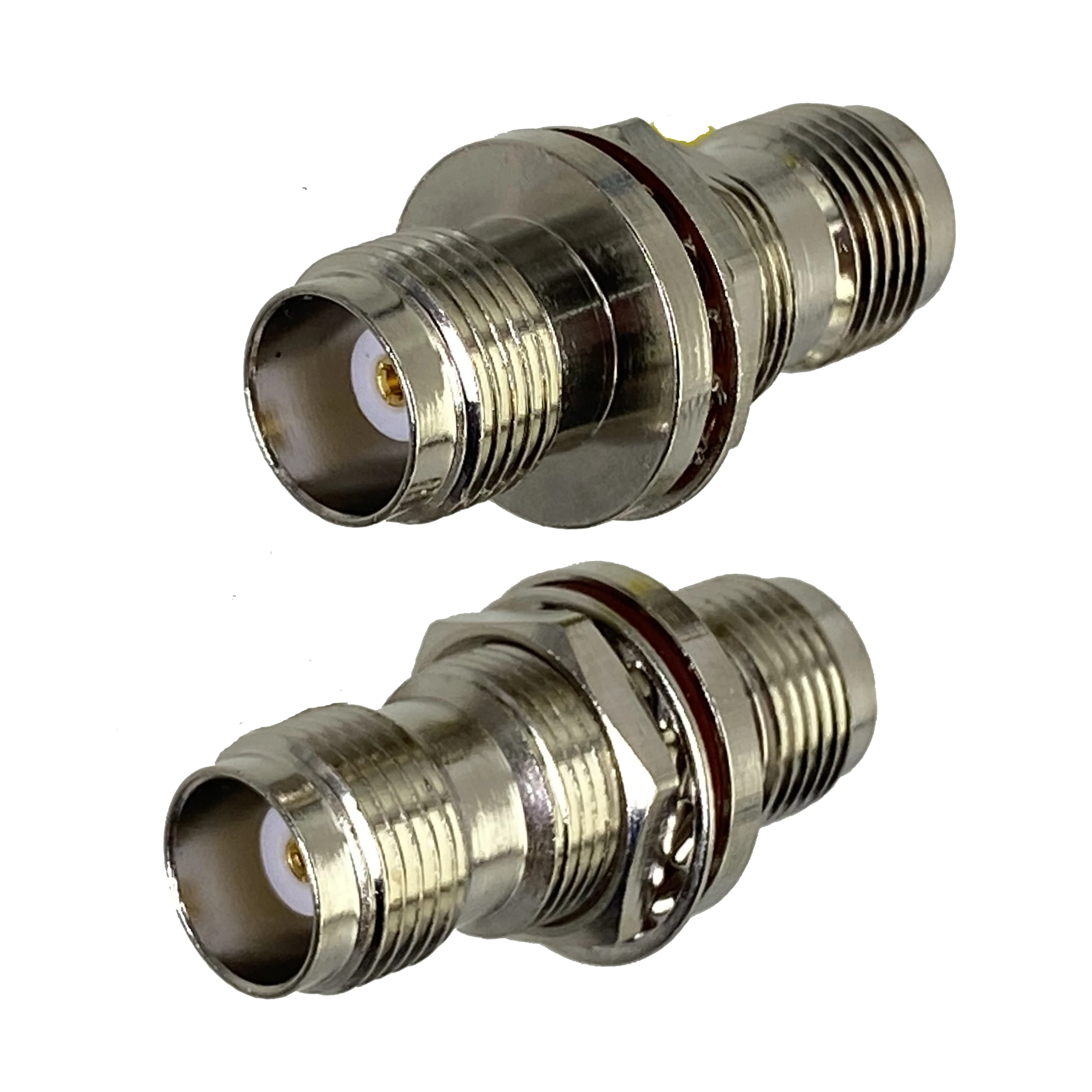 1 szt. Adapter złącza TNC żeńskie gniazdo na TNC żeńskie gniazdo grodziowe nakrętka RF konwerter koncentryczny końcówki przewodów 50ohm nowość
