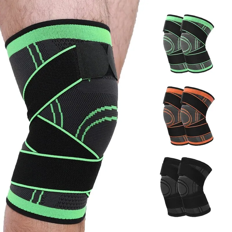 AliExpress Knee Straps for Knee Protection Outdoor Sports Knitted Cycling Bandage Fitness Playing Ball Pressure