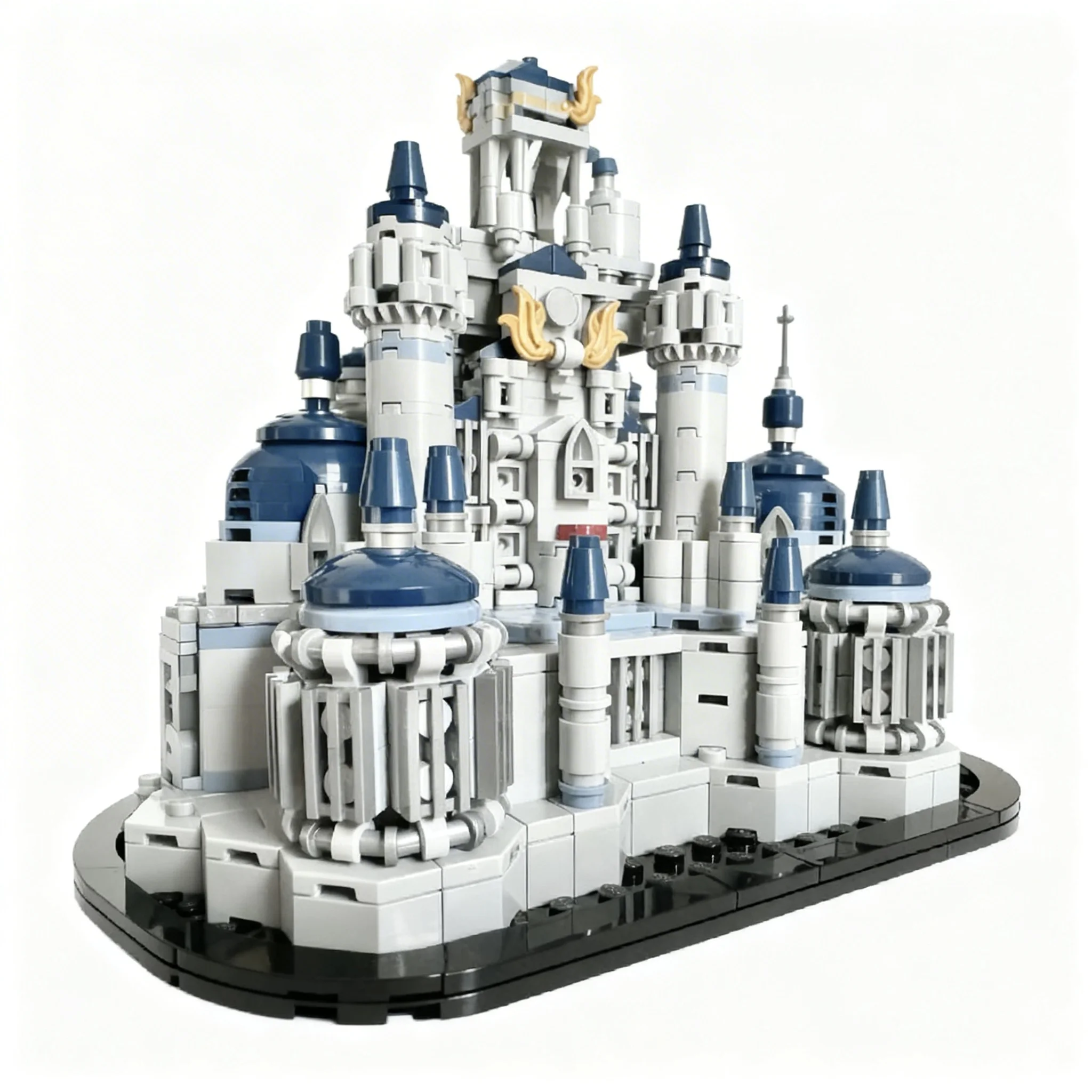 1533PCS MOC Medieval Castle Final Fantasy Ix Alexandria Model  Bricks Architecture DIY Assembly Display Home Decor Gift