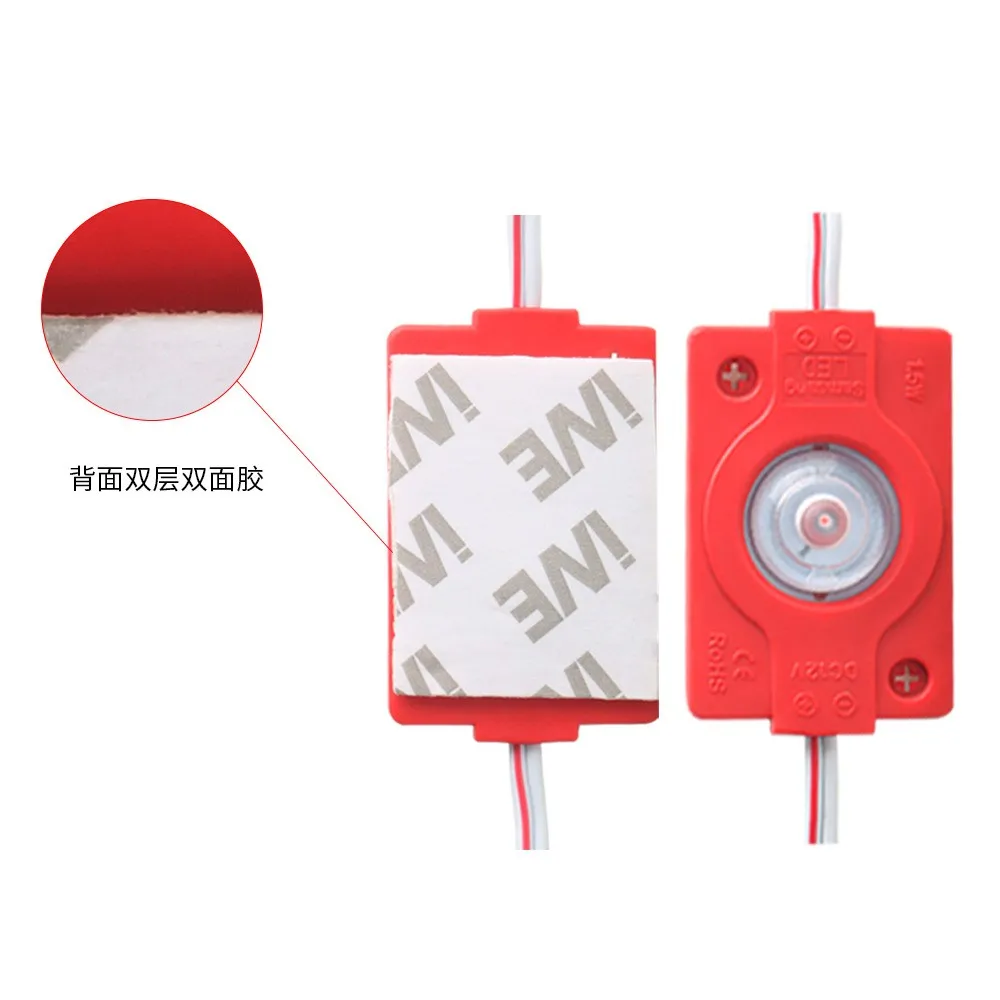 High Power SMD 3030 LEDBacklight module IP67 Waterdichte injectie led module, reclame led module DC12V 1.5 W