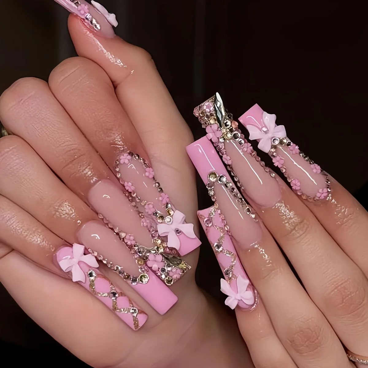 

Набор для 3D-декорации ногтей, 500 шт., с бантиками из смолы, жемчугом с плоским основанием и фигурными элементами – без запаха, для творчества своими руками