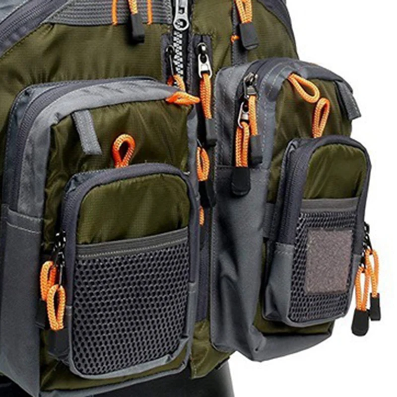

Fishing Life Jacket Vest Outdoor Sports Fly Swimming Adjustable Vest Fishing Tackle Deep Space Ash-ABWY