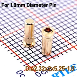 20Pcs Pins Socket Plug Receptacle 1.0mm No Tail Press-Fit Knurled Solder Board SMD Spring Clip Conact Loaded Cross H3161-05