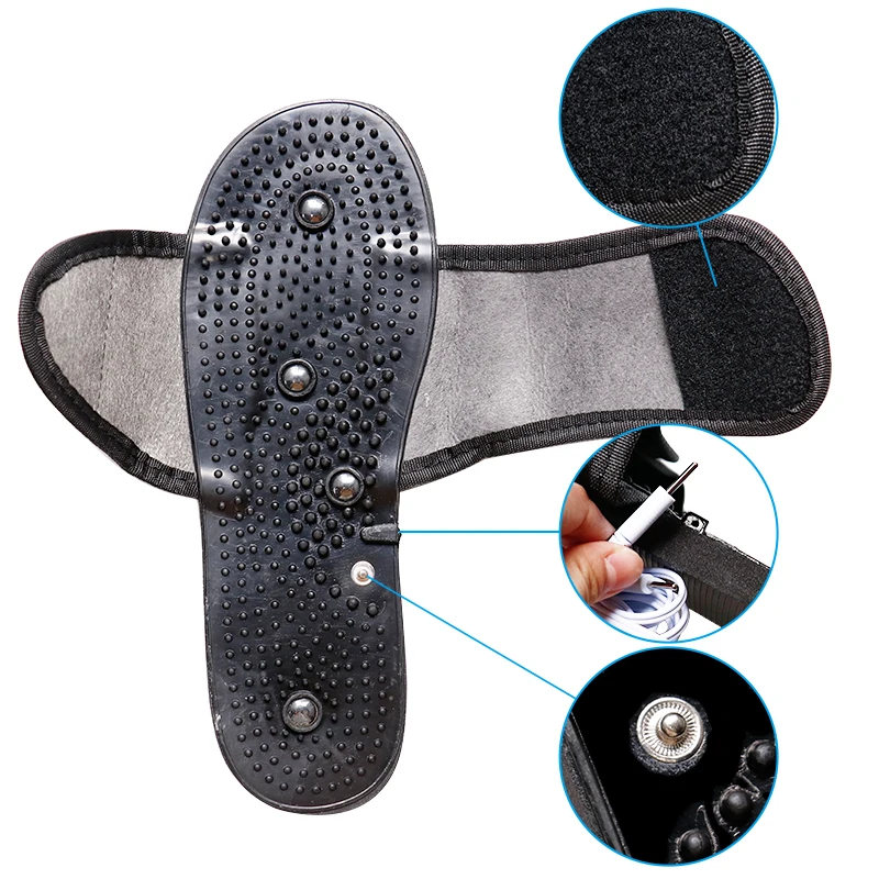 Massage Slippers Foot Acupuncture TENS Therapy Massager Chinese Medicine Pedicure Cobblestone Feet Care Shoes Unisex