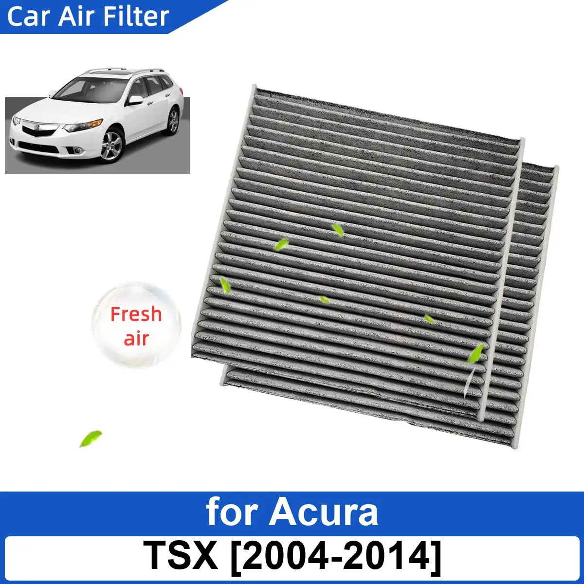 

Car Air Filter for Acura TSX 2004-2014 Carbon Fiber Cabin Auto Filters CF10134 80219-SHJ-A01 80292-SDA-407 80292-SDA-A01