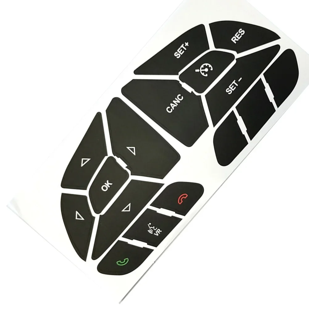 Car Steering Wheel Control Button Repair Stickers Decals For Dodge Charger 2016 - 2022 Auto Accessories 