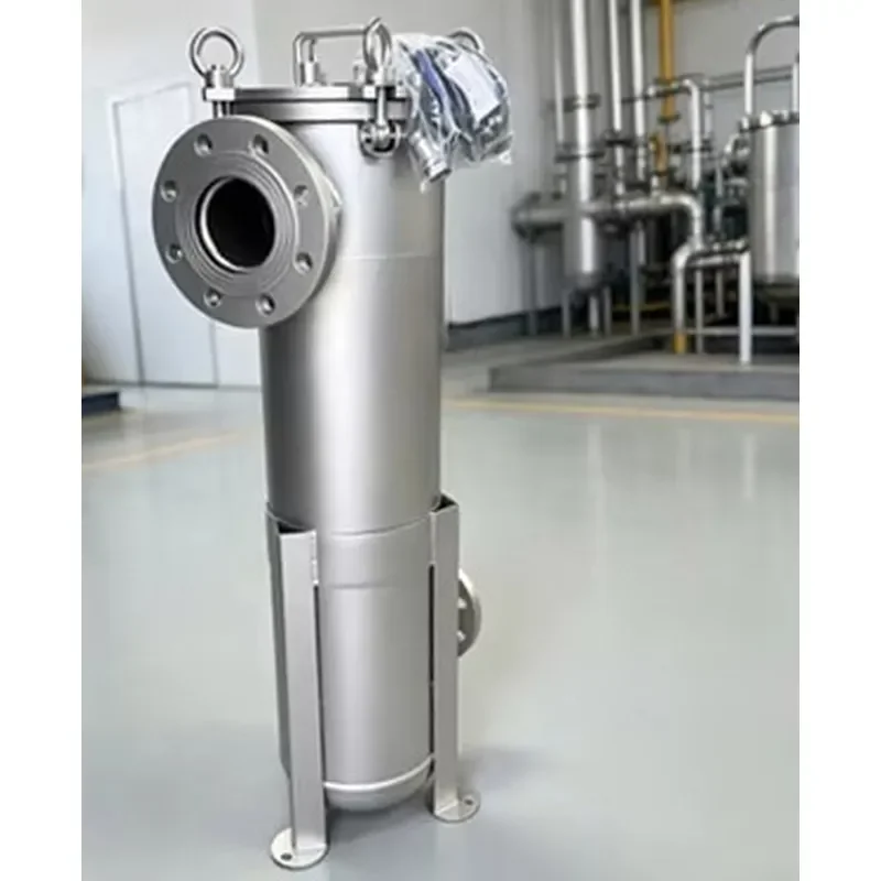 High Efficient Single Pocket Stainless Steel Filter Vessel Water Treatment Solid Liquid Separation Impurity Removing