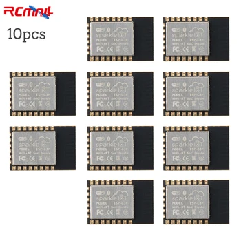 RCmall 10pcs ESP32-C3F WiFi + BT module IEEE 802.11b/g/n protocol 32-bit RISC-V single core processor 4MB flash module
