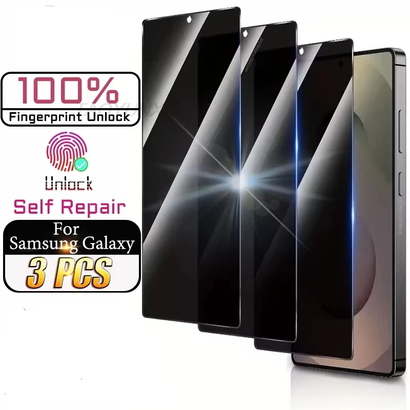 

1-3PCS Anti Spy Tempered Glass For Samsung Galaxy S26 Ultra Privacy Screen Protectors For Samsung S25 S24 Plus S22 S24 S23 FE 5G