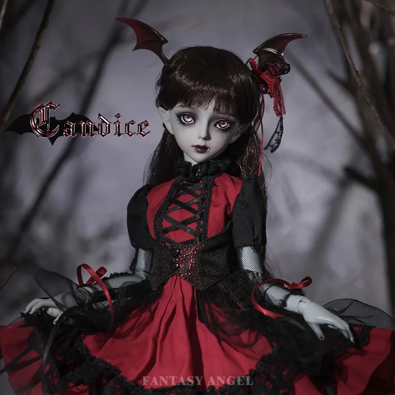 Fantasy Angel 1/4 Candice BJD Doll MSD Resin Toys Dark Style Female Doll With Tentacles Shaped Like Bat Wings Doll