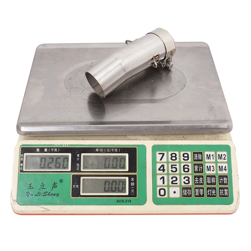 51mm Motorcycle Exhaust Stainless Steel Middle Link Pipe Escape Moto With DB Killer Slip on For Honda CB1000R 2018-2025