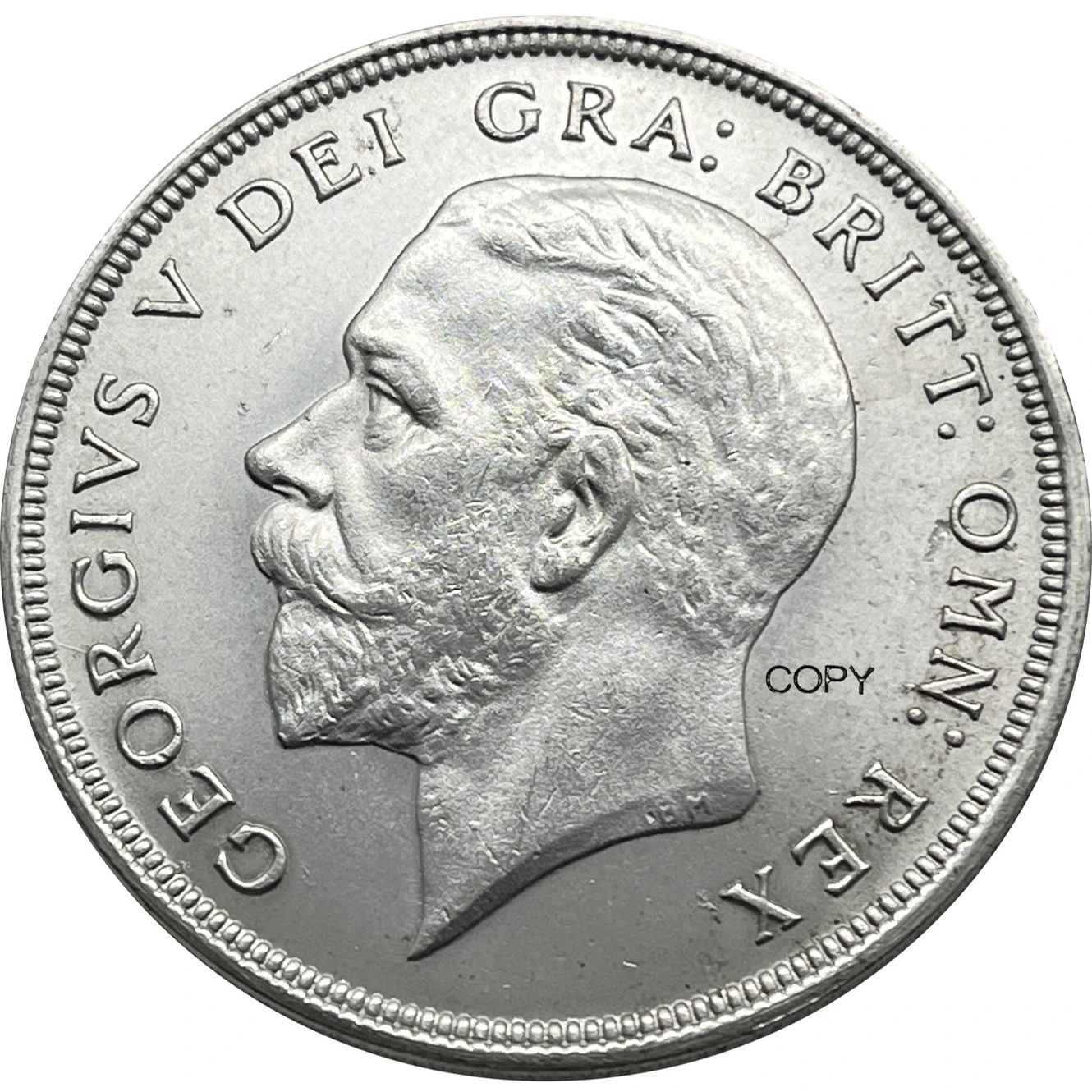 Great Britain 1936 1 Crown George V Silver Plated United Kingdom Copy Commemorative Coin Ww2 Moneda Collectible Coins