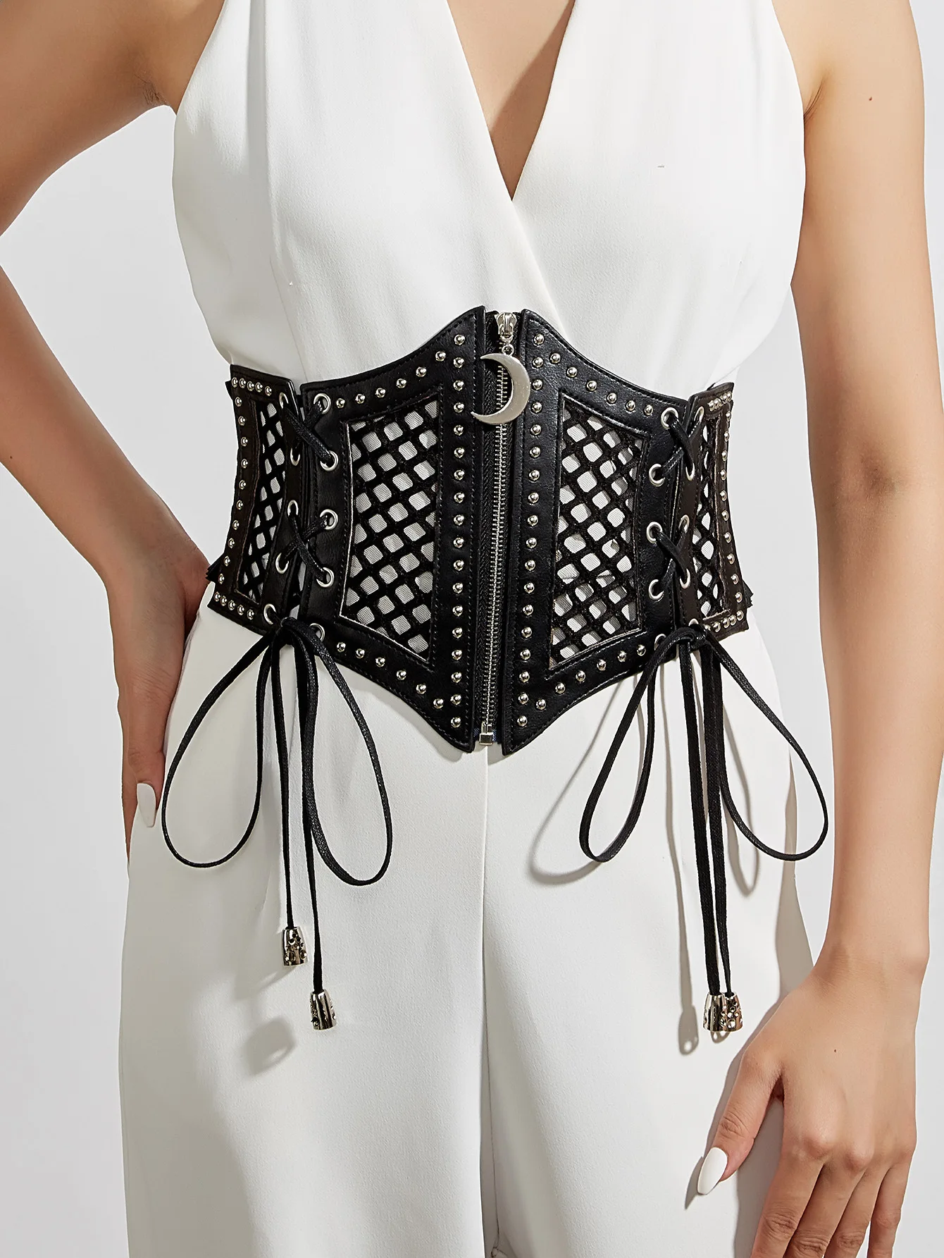 New Arrival Korean Style Vintage Elastic Wide Belt Waist Cincher Stretch Corset Belt Decorative Belt For Dress Fashion Accessories