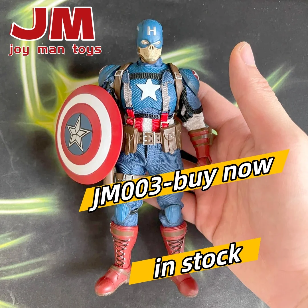 

In Stock Original Joy Man Toys 1/12 Scale Captain American Soul War Hero Action Figure Collectible Jmtoys Jm003 Toys Gifts