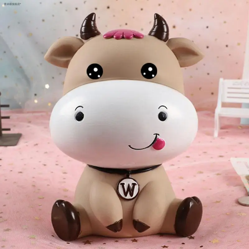 large-capacity-creative-cute-bull-money-box-save-and-retrieve-savings-jar-children's-birthday-gifts-for-girls-bull-themed