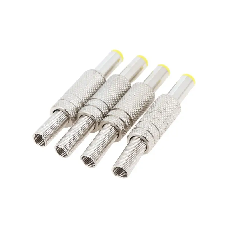 New10Pcs 55x21mm 55x25mm Durable Metal DC Power Plugs Jack Connector For DIY Electronics Repair Projects Power Wiring Projects
