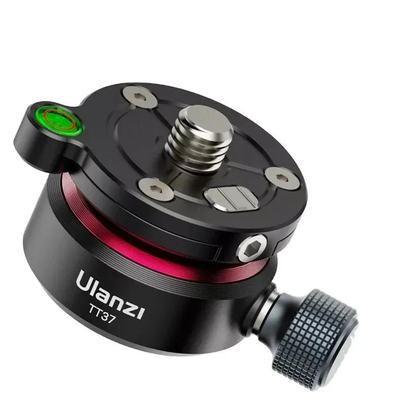 

Ulanzi TT37 Mini Leveling Base Tripod Head Universal Horizontal Adjustment Mount Panoramic Head 3/8'' 1/4'' Screw for DSLR Shot