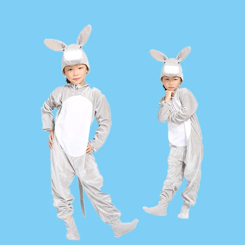 Children\'s Halloween Animal Cosplay Costumes Little Donkey Cartoon Animal Cosplay Children\'s Stage Performance Costumes