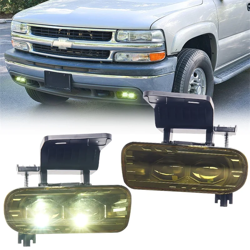 

OVOVS новейший водонепроницаемый желтый объектив 40 Вт светодиодный противотуманный фонарь для Chevy Tahoe Silverado Suburban