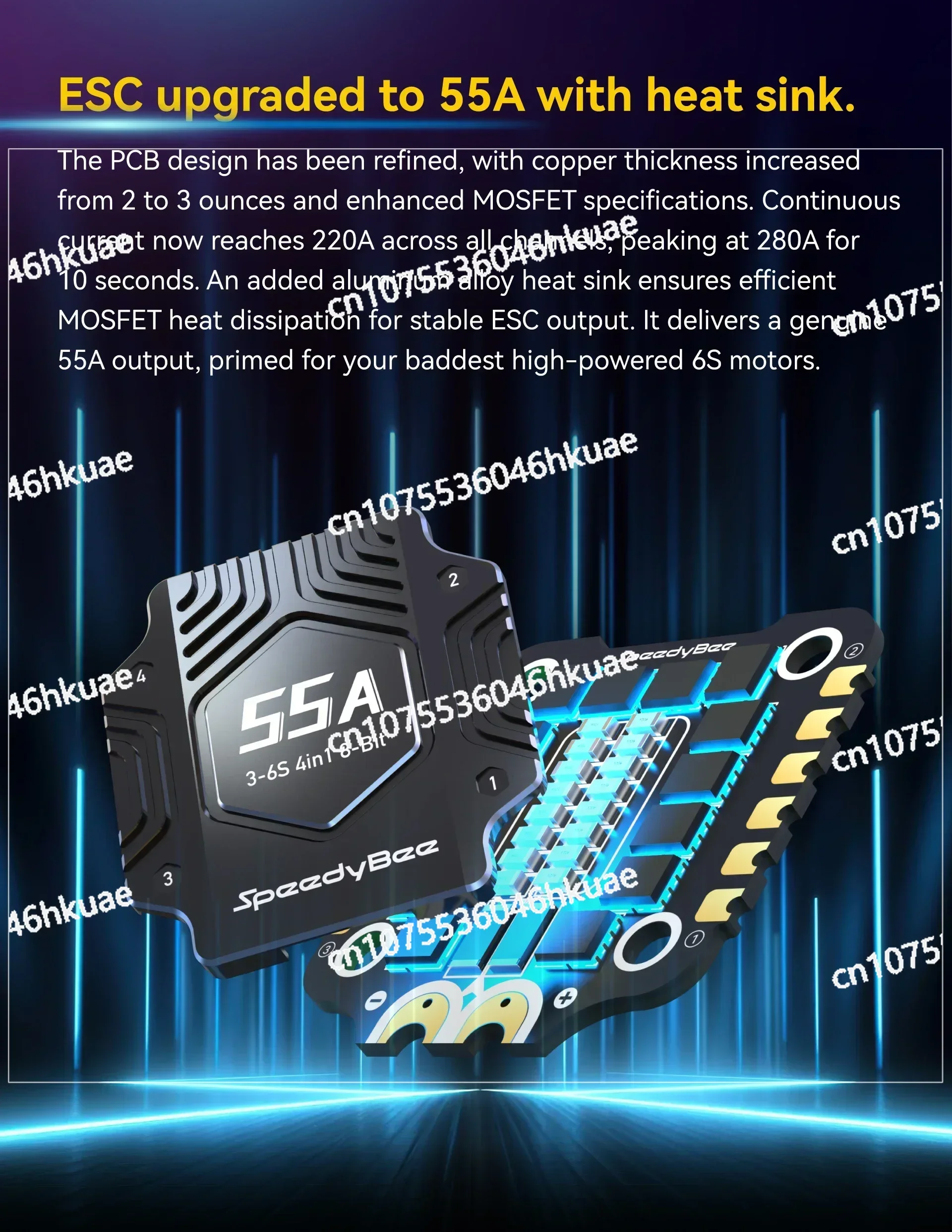 

4in1 ESC Betaflight Wireless Bluetooth FPV Racing Drone F4 F405 V4 55A BLS 30x30 Stack FC ICM42688P