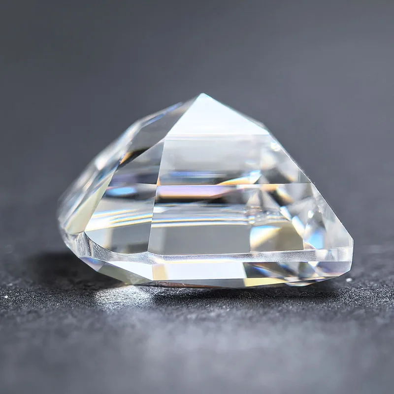 

Leaf Shape Moissanite Stone White Color Specail Cut Charm Beads For DIY Jewelry Making Rings Bracelet with Certificate