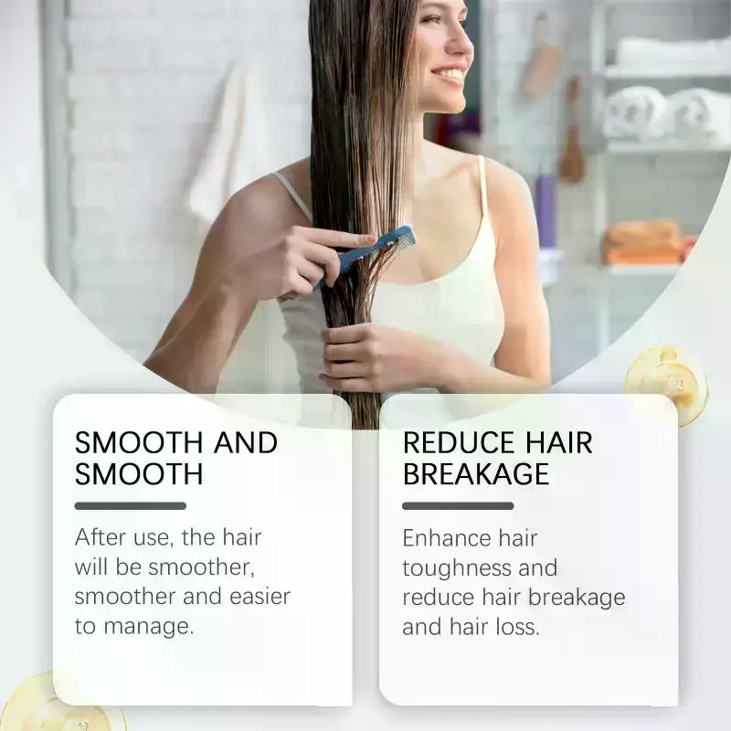Nourishing and conditioning shampoo moisturizes scalp leaves hair smooth controls oil adds volume has a long-lasting fragrance.