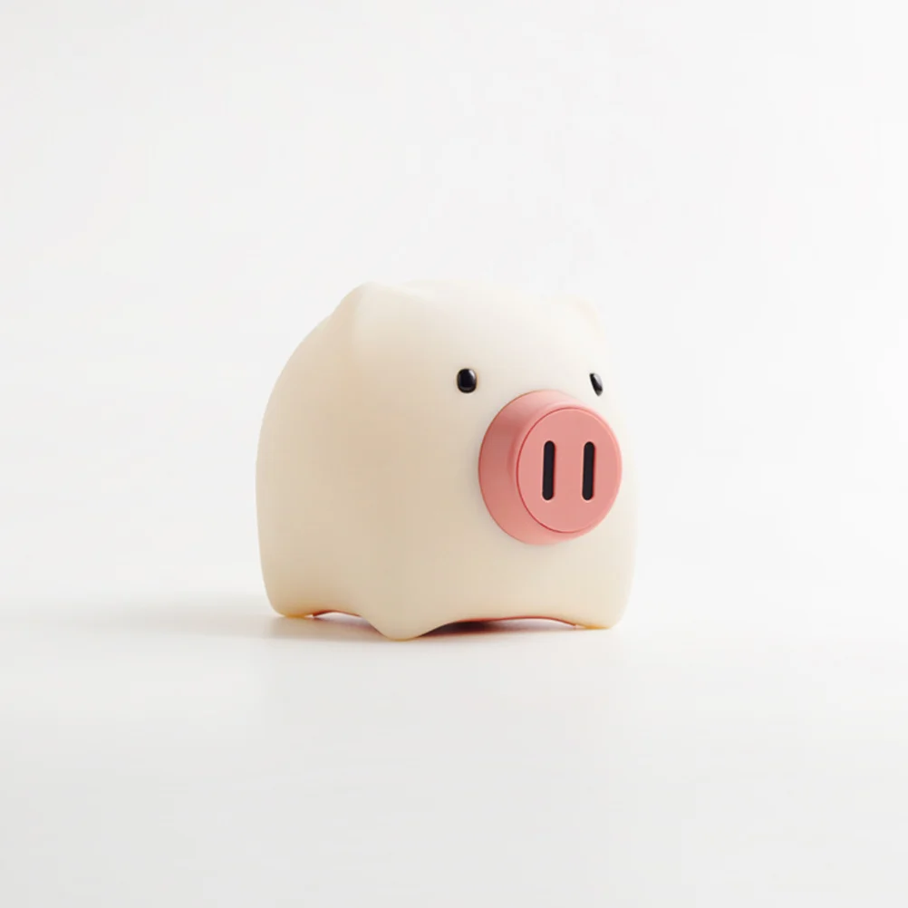 

Silicone Pig Shaped LED Night Lamp Rechargeable Nursery Bedside Lamp Timer Warm Glow Night Light Pig Light