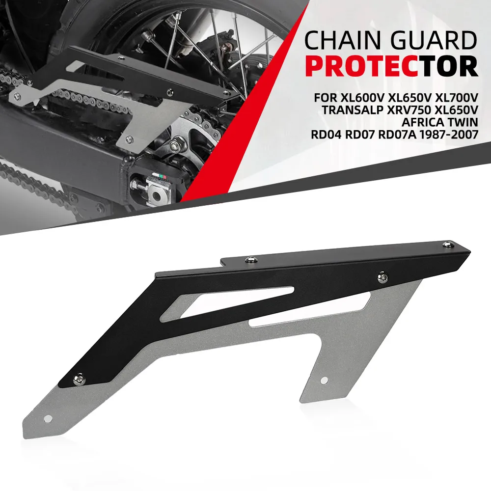 

Chain Cover Chain Guard Protection For Honda XL600V XL650V XL700V Transalp XRV750 XL650V Africa Twin RD04 RD07 RD07A 1987-2007