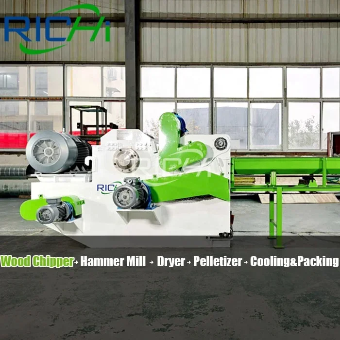 RICHI 1-50 T/H Customized Wood Pellet Production Line Manufacturing Plant Whole Biomass Wood Pellet Line For Sale