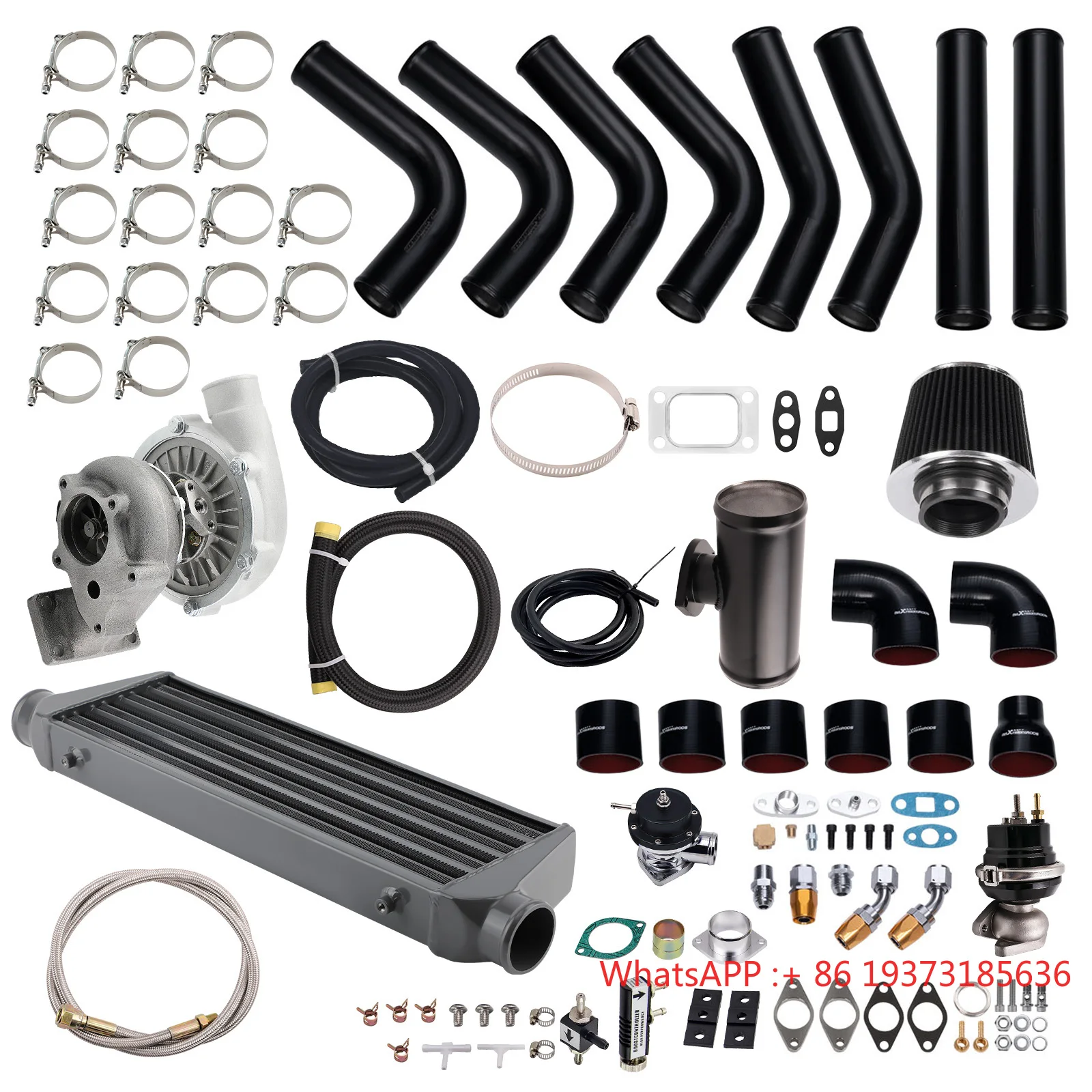 T3 T4 Turbo Intercooler Manifold BOV Wastegate Turbocharger Kit for BMW E46 E36 325i 328i 323i 330i